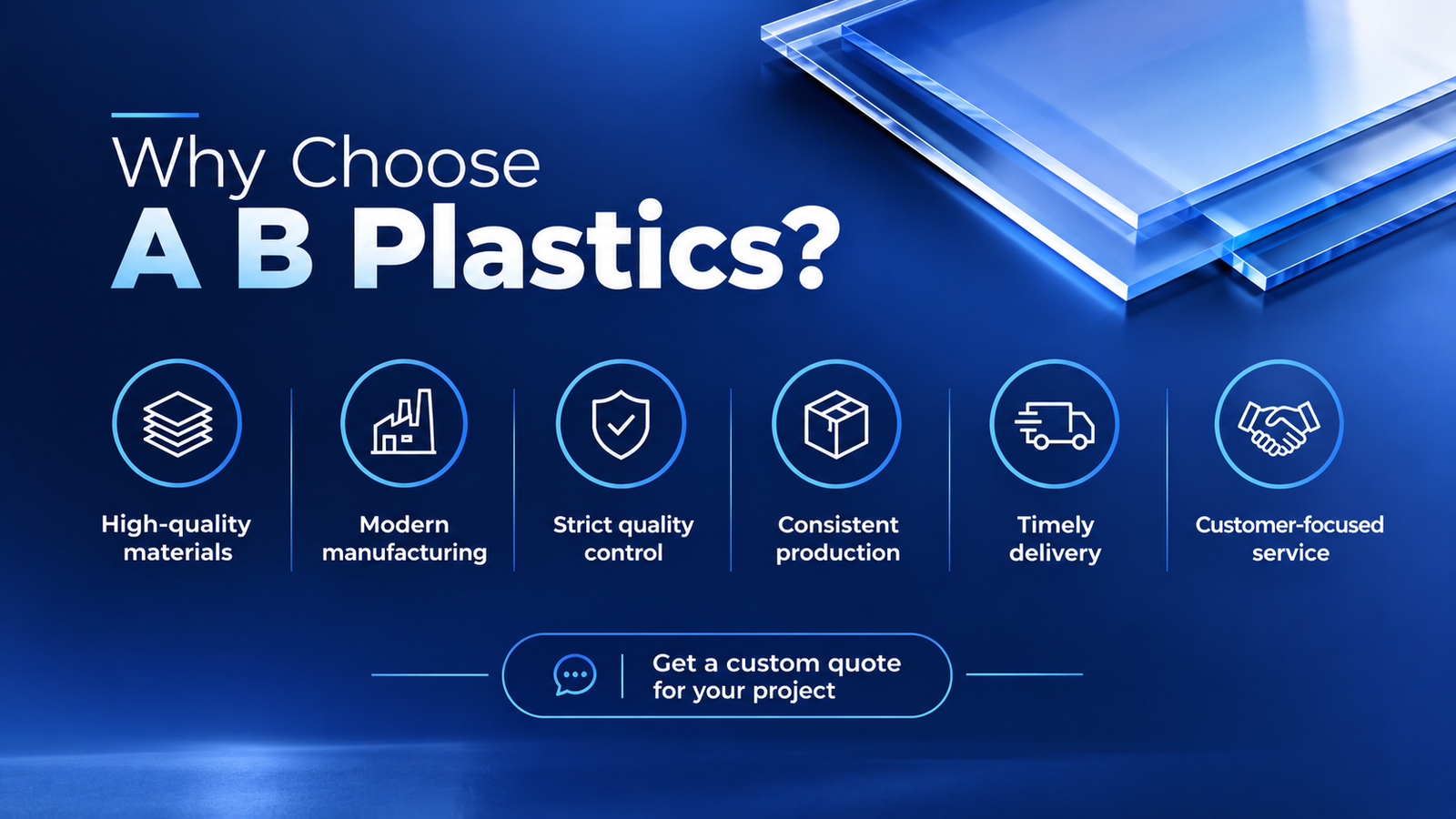 A B Plastics acrylic and polycarbonate sheets for high-quality plastic sheet solutions
