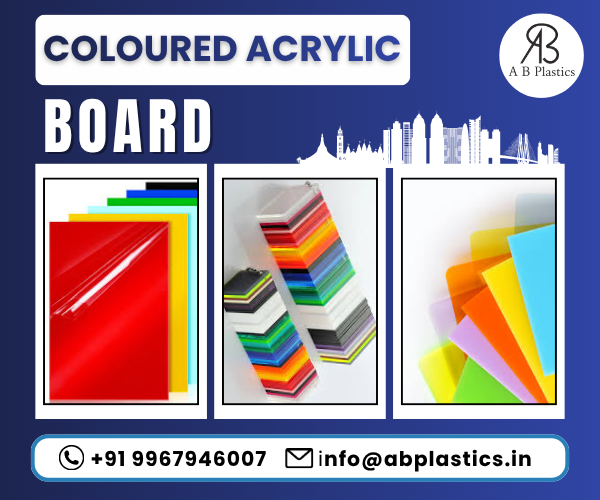 coloured acrylic board