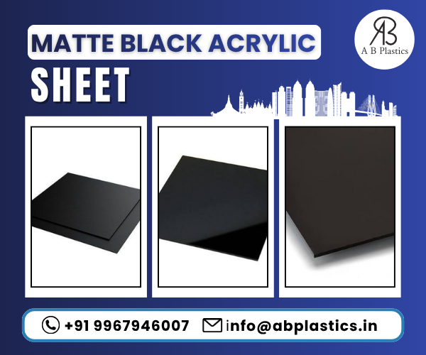 Matte Black Acrylic Sheet